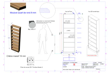 Afficher : Mise en plan d’armoire avec niche
