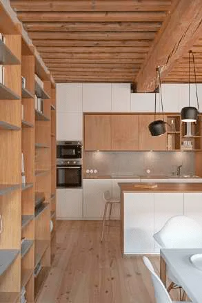 Cuisine et separation de piece sur mesure