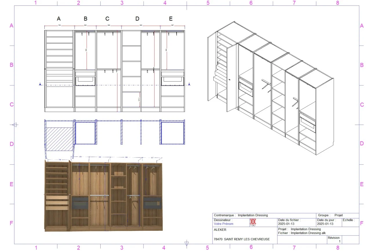 Illustration Aléker : Mise en plan